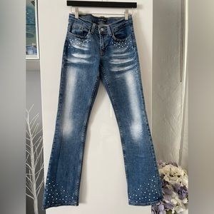 Bebe Embellished Jeans SZ 27